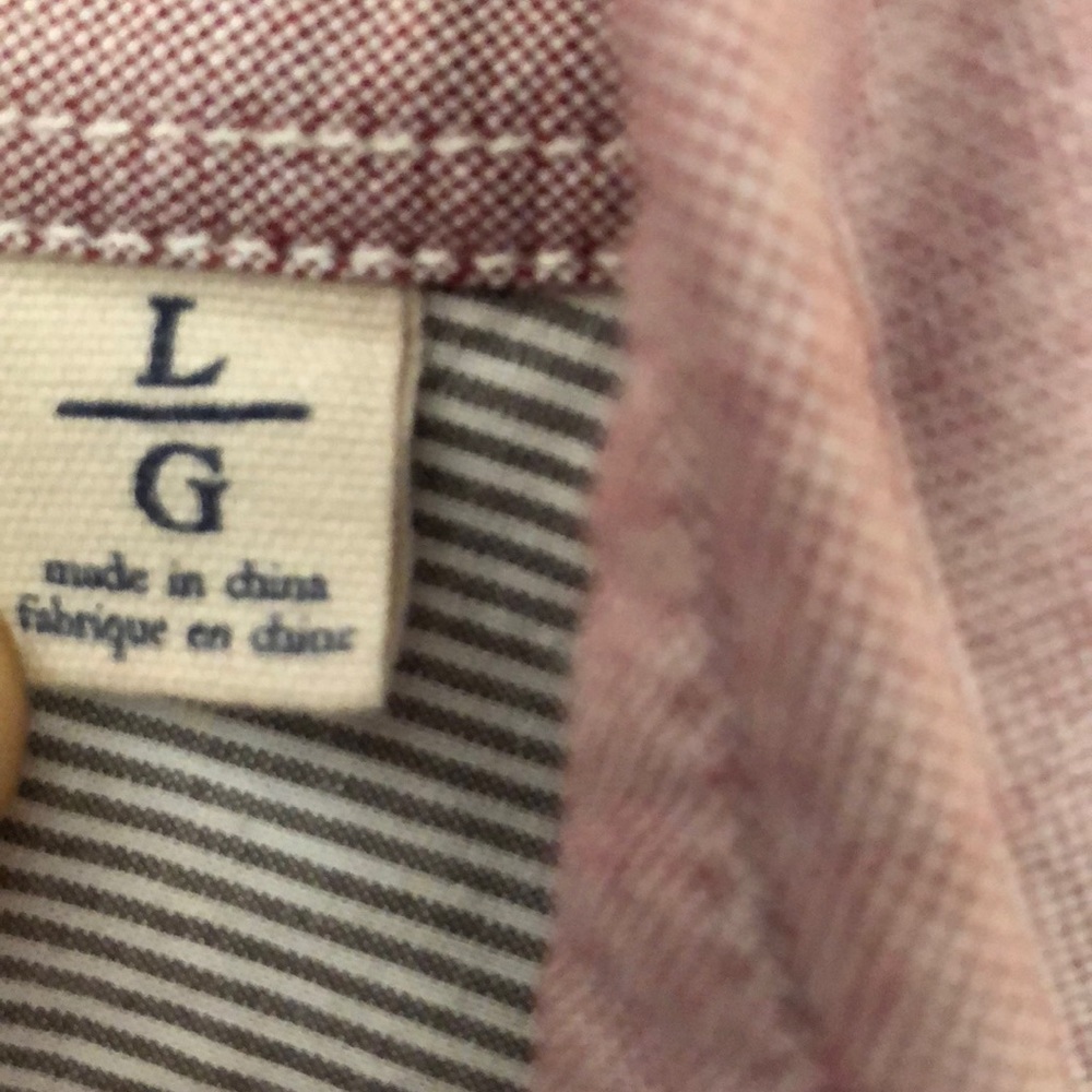 Red Button Down - Picture 7 of 7